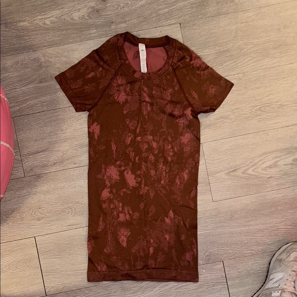 Lululemon swiftly tech long brown and pink! Size 0